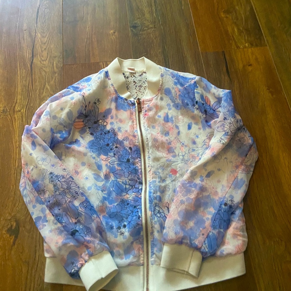 Floral bomber jacket